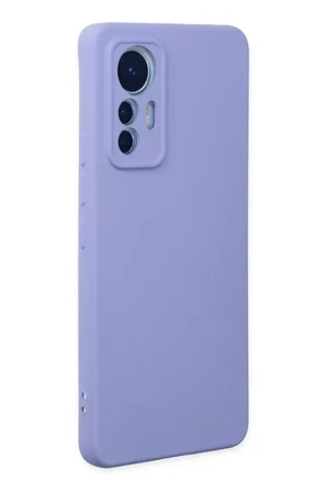Newface Xiaomi Mi 12 Lite Kılıf Nano içi Kadife Silikon - Lila