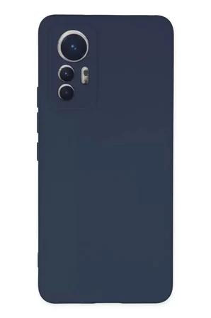 Newface Xiaomi Mi 12 Lite Kılıf Nano içi Kadife Silikon - Lacivert
