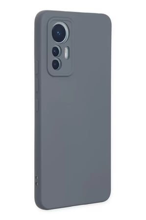 Newface Xiaomi Mi 12 Lite Kılıf Nano içi Kadife Silikon - Gri