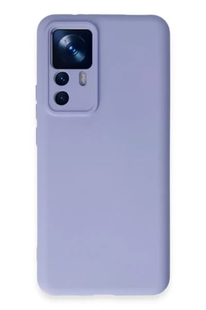 Newface Xiaomi Mi 12T Pro Kılıf Nano içi Kadife Silikon - Lila