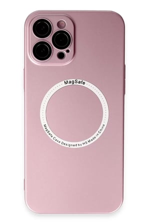 Newface Apple iPhone 12 Pro Kılıf Jack Magneticsafe Lens Silikon - Rose Gold