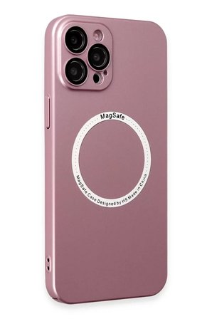 Newface Apple iPhone 12 Pro Kılıf Jack Magneticsafe Lens Silikon - Rose Gold