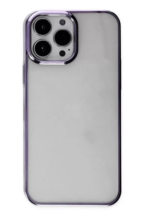 Newface Apple iPhone 13 Pro Max Kılıf Element Silikon - Mor