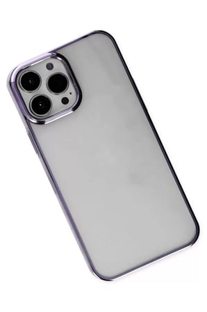 Newface Apple iPhone 13 Pro Max Kılıf Element Silikon - Mor