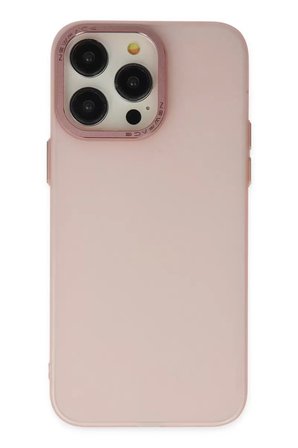 Newface Apple iPhone 13 Pro Max Kılıf Modos Metal Kapak - Pembe