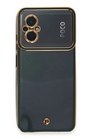 Newface Xiaomi Poco M5 Kılıf Liva Lens Silikon - Yeşil