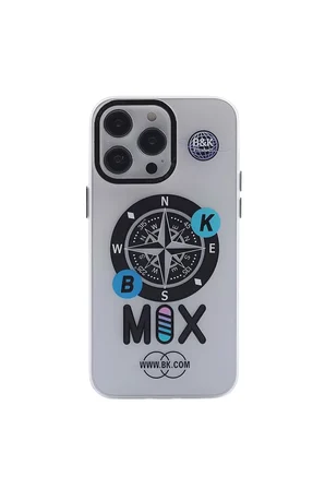 Newface Apple iPhone 14 Pro Kılıf Apollo Magneticsafe Desenli Kapak - Apollo Şeffaf - 3