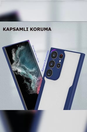 Newface Samsung Galaxy S23 Plus Kılıf Platin Silikon - Lacivert