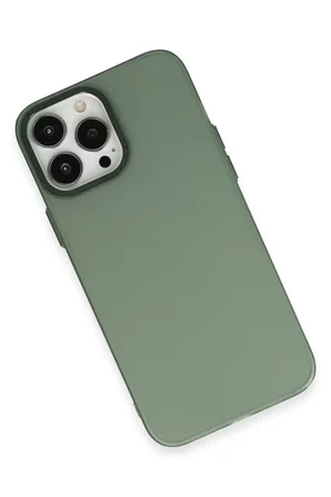 Newface Apple iPhone 14 Pro Max Kılıf Modos Metal Kapak - Koyu Yeşil