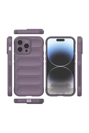 Newface Apple iPhone 14 Pro Max Kılıf Optimum Silikon - Mor