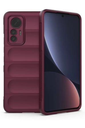 Newface Xiaomi Mi 12 Lite Kılıf Optimum Silikon - Bordo