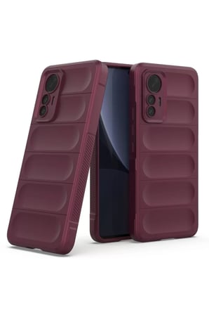 Newface Xiaomi Mi 12 Lite Kılıf Optimum Silikon - Bordo