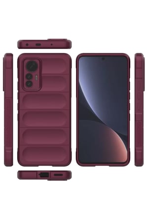 Newface Xiaomi Mi 12 Lite Kılıf Optimum Silikon - Bordo