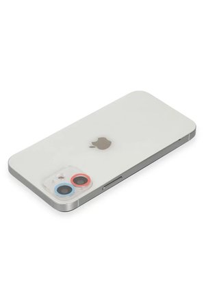 Newface Apple iPhone 12 Mini Renkli Kamera Lens Koruma Cam - Pembe-Mavi