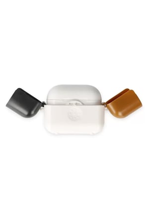 Newface Apple Airpods 3 (3.nesil) Basmalı Kılıf - Beyaz-Siyah-Kahverengi