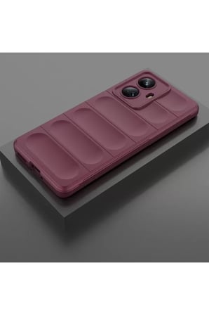 Newface Realme 10 Pro 5G Kılıf Optimum Silikon - Bordo