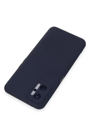 Newface Realme 9i 4G Kılıf Nano içi Kadife Silikon - Lacivert