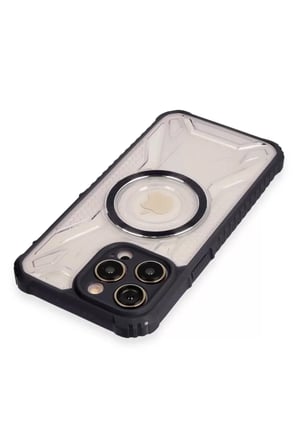 Newface Apple iPhone 14 Pro Kılıf Prag Magneticsafe Kapak - Siyah
