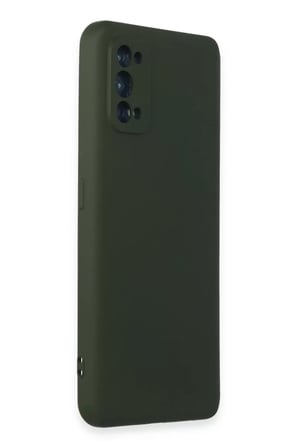 Newface Realme 7 Pro Kılıf Nano içi Kadife Silikon - Koyu Yeşil