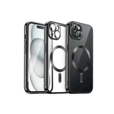 Newface Apple iPhone 15 Kılıf Kross Magneticsafe Kapak - Siyah