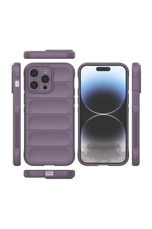 Newface Apple iPhone 15 Pro Max Kılıf Optimum Silikon - Mor