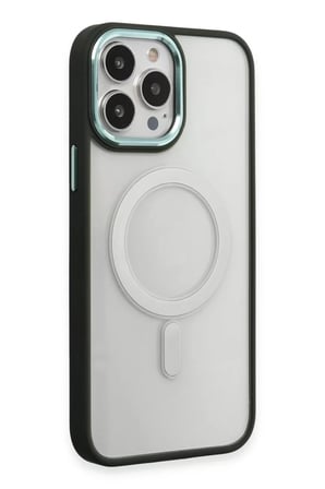 Newface Apple iPhone 15 Pro Kılıf Room Magneticsafe Silikon - Köknar Yeşili