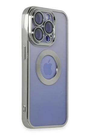 Newface Apple iPhone 15 Pro Kılıf Slot Silikon - Gümüş