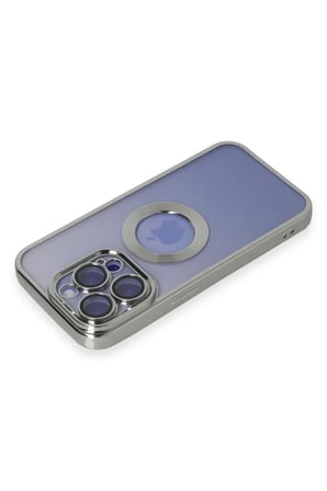 Newface Apple iPhone 15 Pro Kılıf Slot Silikon - Gümüş
