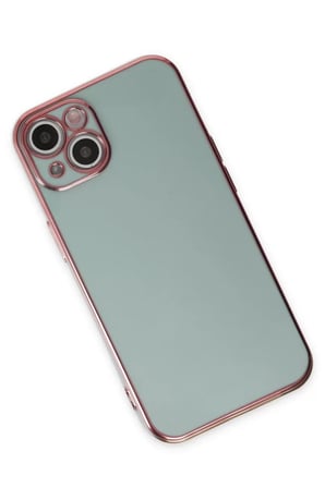 Newface Apple iPhone 15 Kılıf Volet Silikon - Açık Yeşil