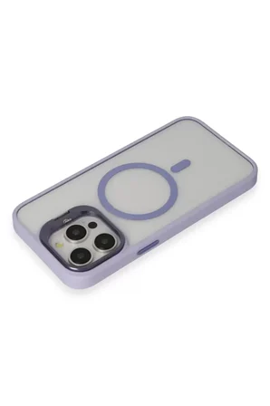 Joko Apple iPhone 15 Pro Max Kılıf Roblox Lens Magsafe Standlı Kapak - Lila