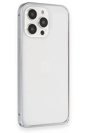 Joko Apple iPhone 15 Pro Metal Bumper Mat Kapak - Gri