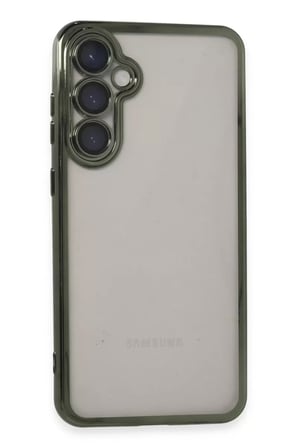 Newface Samsung Galaxy S23 FE Kılıf Razer Lensli Silikon - Yeşil