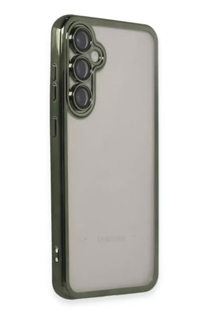 Newface Samsung Galaxy S23 FE Kılıf Razer Lensli Silikon - Yeşil