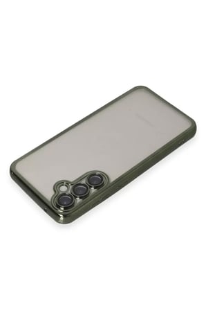 Newface Samsung Galaxy S23 FE Kılıf Razer Lensli Silikon - Yeşil