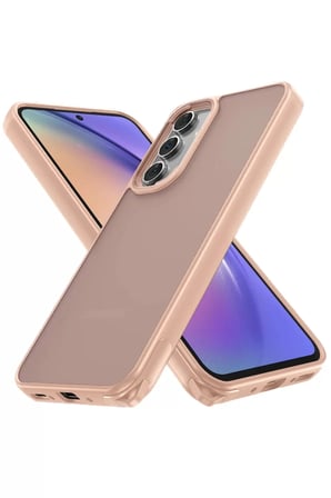 Newface Samsung Galaxy A54 5G Kılıf Elegant Kapak - Pudra