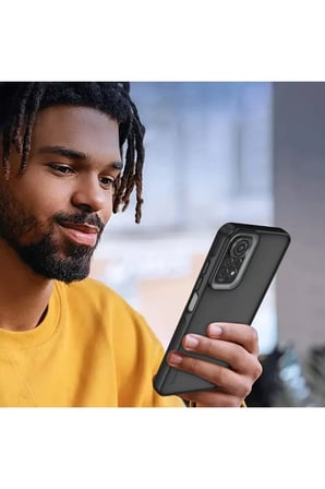 Newface Xiaomi Redmi Note 11 Kılıf Elegant Kapak - Pudra