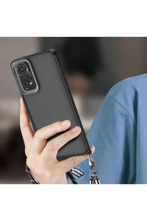 Newface Xiaomi Redmi Note 11 Kılıf Elegant Kapak - Pudra