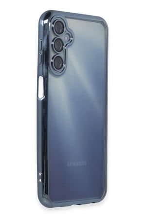 Newface Samsung Galaxy A15 4G Kılıf Razer Lensli Silikon - Açık Mavi