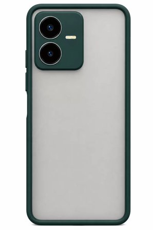 Newface Vivo Y22 2022 Kılıf Montreal Silikon Kapak - Koyu Yeşil