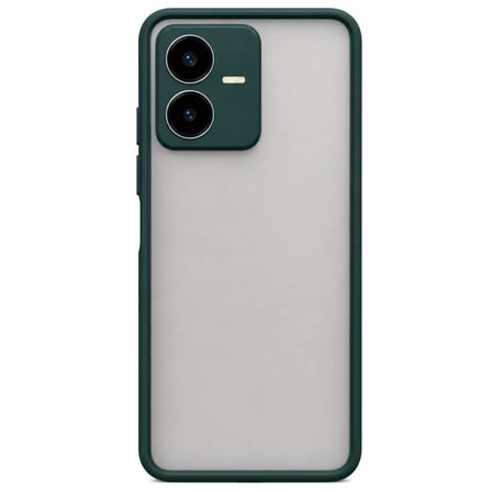 Newface Vivo Y22 2022 Kılıf Montreal Silikon Kapak - Koyu Yeşil