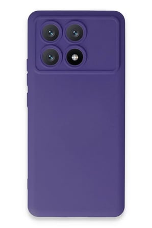 Newface Xiaomi Poco X6 Pro Kılıf Nano içi Kadife Silikon - Mor