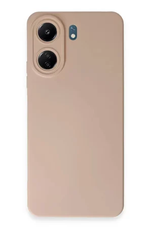 Newface Xiaomi Redmi 13C Kılıf Nano içi Kadife Silikon - Pudra