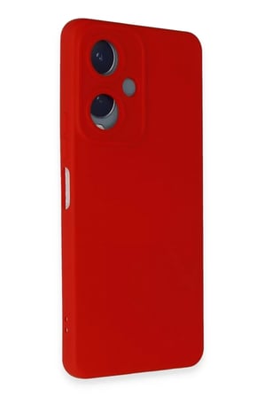 Newface Vivo Y17S Kılıf Nano içi Kadife Silikon - Kırmızı