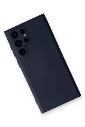 Newface Samsung Galaxy S24 Ultra Kılıf Nano içi Kadife Silikon - Lacivert