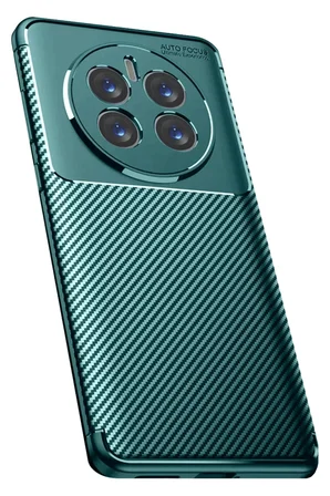 Newface Realme 12 Pro Plus Kılıf Auto Focus Karbon Kapak - Koyu Yeşil