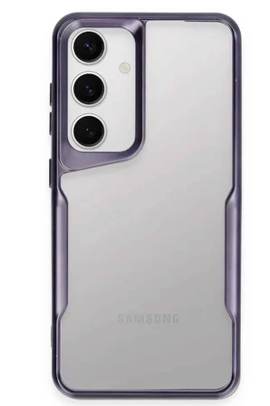Newface Samsung Galaxy S24 Kılıf Boyi Silikon Kapak - Derin Mor