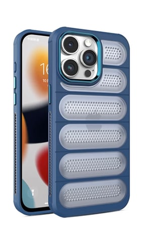 Newface Apple iPhone 15 Pro Kılıf Airmax Silikon Kapak - Lacivert