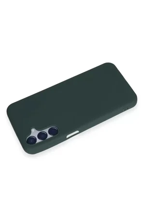 Newface Samsung Galaxy M15 Kılıf First Silikon - Koyu Yeşil