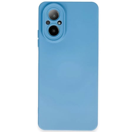 Newface Realme 12 Lite Kılıf Nano içi Kadife Silikon - Mavi