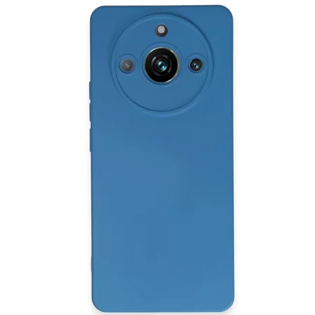 Newface Realme 11 Pro Kılıf Nano içi Kadife Silikon - Mavi